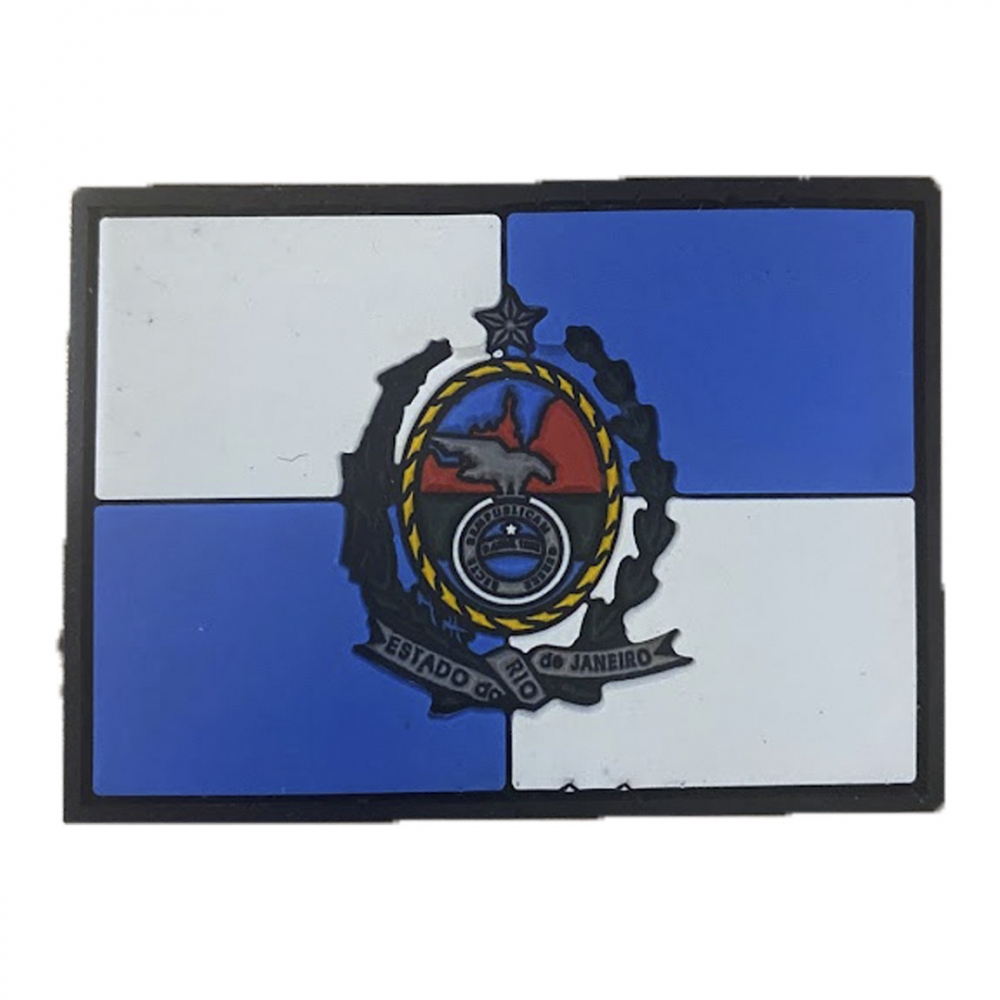 Patch Emborrachado Bandeira Do Estado Do Rio De Janeiro