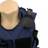 Colete Tático Swat C/porta Camelback Resistente Azul Marinho