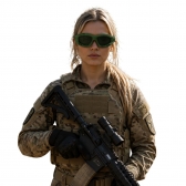 Óculos Tático Militar Ajustável Com Tela Abs Proteção