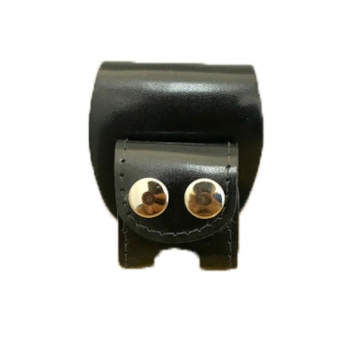 Porta Algemas Em Couro Padrão PMMG - Aberto