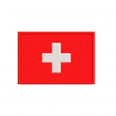 Patch Bordado Bandeira Países - 7 Cm por 5 Cm