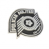 Patch Emborrachado Brasão PMESP - Com Velcro