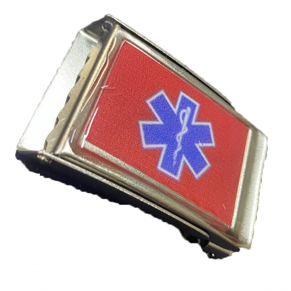 Fivela Resinada P/ Cinto Fino Social - SOCORRISTA