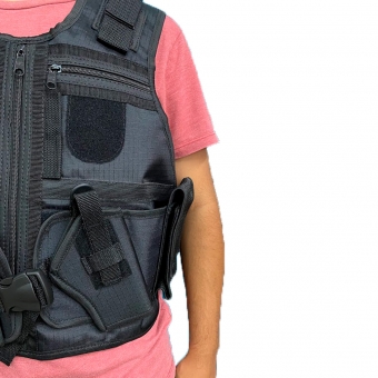 Capa De Colete Tático X-tudo Preto Segurança Airsoft Tatico