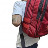 Mochila Tática em Oxford  Bordado Bombeiro Civil - Vermelha