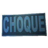 Patch Emborrachado CHOQUE para Costas de Colete Tático