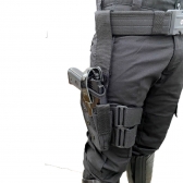 Coldre Tático De Perna Preto - Segurança- Vigilante- Escolta