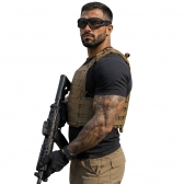 Óculos Tático Militar Ajustável Com Tela Abs Proteção