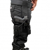 Coldre Tático De Perna Preto - Segurança- Vigilante- Escolta