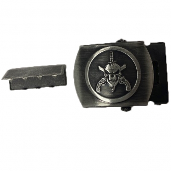 Fivela De Rolete em Metal Para Cinto Fino - CAVEIRA BOPE