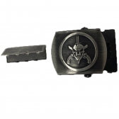Fivela De Rolete em Metal Para Cinto Fino - CAVEIRA BOPE