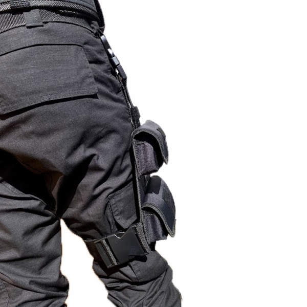 Bornal Tático Militar De Perna Para Calibre 12 -24 Munições