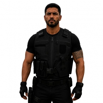 Capa De Colete Tático X-tudo Preto Segurança Airsoft Tatico