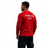 Camiseta Manga Longa Bordado Bombeiro Civil - Quadro