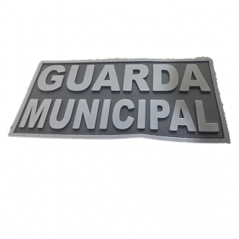 Patch Emborrachado GUARDA MUNICIPAL P/ Costas Colete Tático