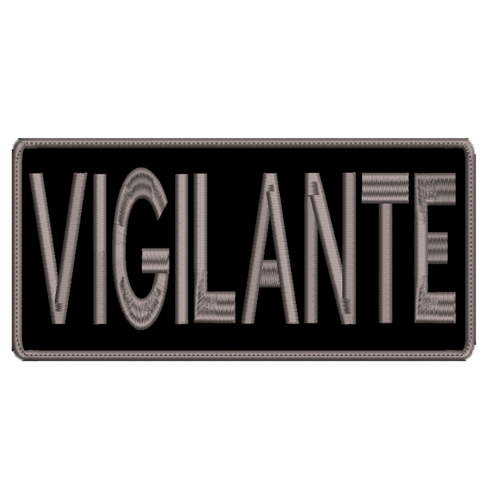 Patch Bordado Para Costas de Colete 20 Cm X 10 Cm VIGILANTE