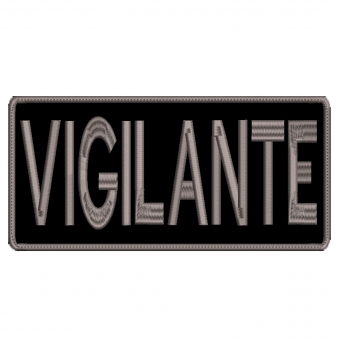 Patch Bordado Para Costas de Colete 20 Cm X 10 Cm VIGILANTE