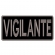 Patch Bordado Para Costas de Colete 20 Cm X 10 Cm VIGILANTE