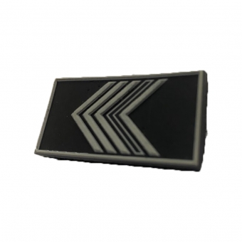 Divisa de Gola para Primeiro Sargento  - Emborrachado