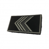 Divisa de Gola para Primeiro Sargento  - Emborrachado