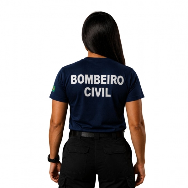 Camiseta para Bombeiro Civil - QUADRO BOMBEIRO CIVIL