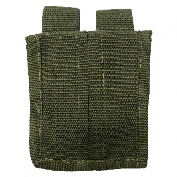 Porta Carregador Duplo Em Nylon Preto - Fechamento em Velcro