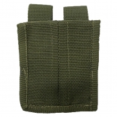 Porta Carregador Duplo Em Nylon Preto - Fechamento em Velcro