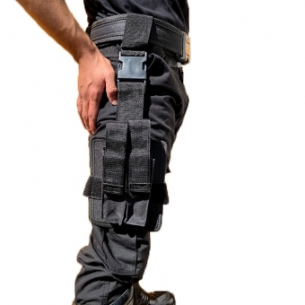 Porta Carregador Duplo De Perna Para CTT .40 - Nylon