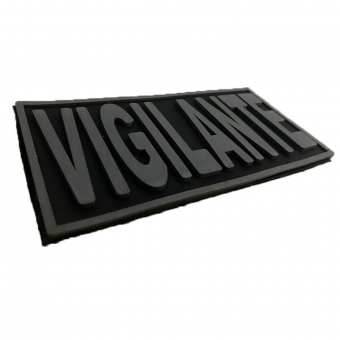 Patch Emborrachado VIGILANTE para Costas de Colete Tático