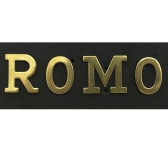 Conjunto de Letras para Braçal em Latão Polido 3 CM - ROMO