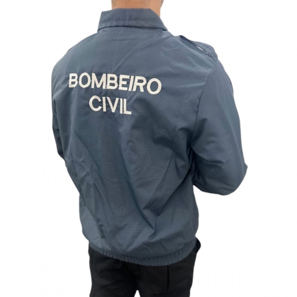 Jaqueta Bombeiro Civil Verde Petróleo - Forrada Com Moletom