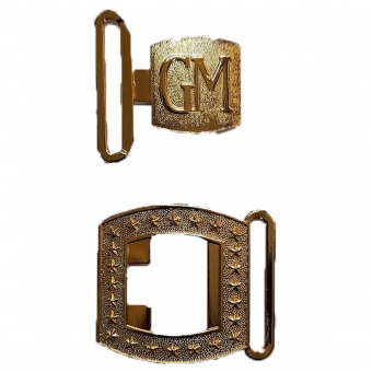 Fivela Tática Quadrada em Metal - Estampa GM