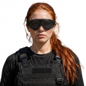 Óculos Tático Militar Ajustável Com Tela Abs Proteção