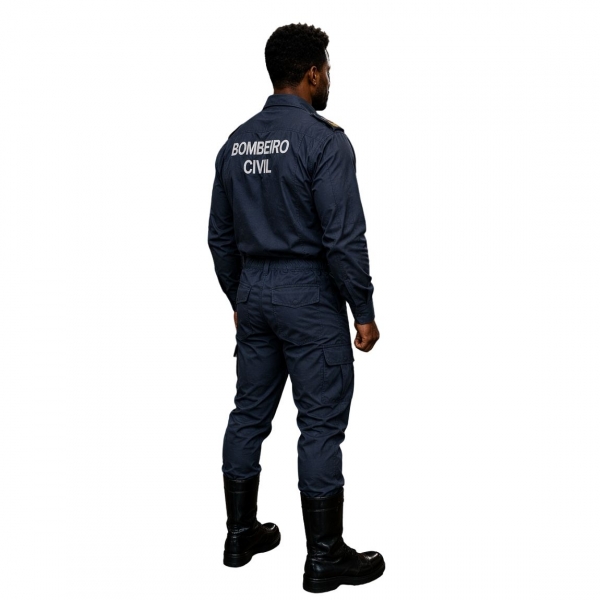 Farda / Uniforme Bombeiro Civil Manga Longa Padrão Eventos