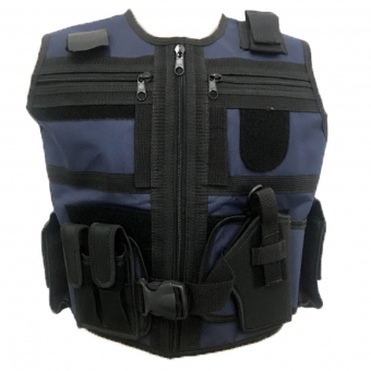 Capa De Colete Tático X-tudo Segurança - Azul Marinho