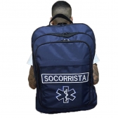 Mochila Tática Militar em Oxford com Bordados - SOCORRISTA