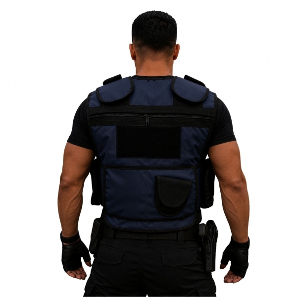 Capa De Colete Tático X-tudo Segurança - Azul Marinho
