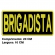 Patch Bordado P/ Costa de Colete 25 Cm por 10 Cm  BRIGADISTA
