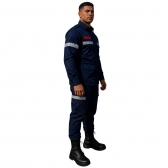Farda Tática para Bombeiro Civil Manga Longa - Azul Marinho