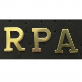 Conjunto de Letras para Braçal em Latão Polido 3 CM - RPA