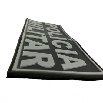 Patch Emborrachado POLICIA MILITAR - Costas de Colete Tático