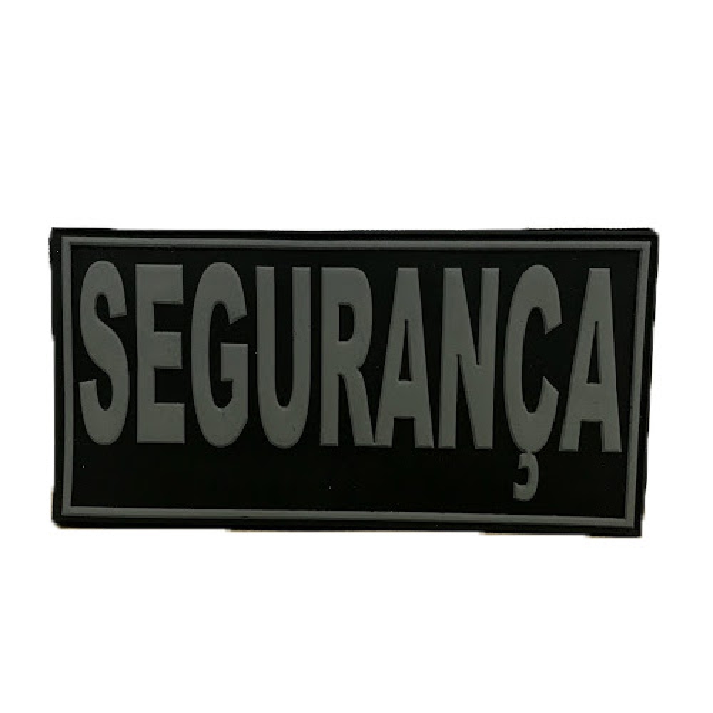 Patch Emborrachado SEGURANÇA para Costas de Colete Tático
