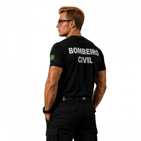 Camiseta para Bombeiro Civil - QUADRO BOMBEIRO CIVIL