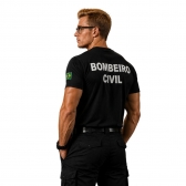 Camiseta para Bombeiro Civil - QUADRO BOMBEIRO CIVIL