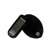 Distintivo em Couro com Corrente para Praticante de Airsoft