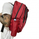 Mochila Tática em Oxford  Bordado Bombeiro Civil - Vermelha