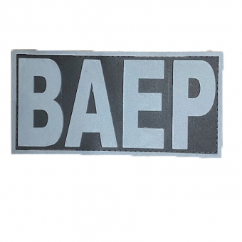 Patch Emborrachado BAEP para Costas de Colete Tático