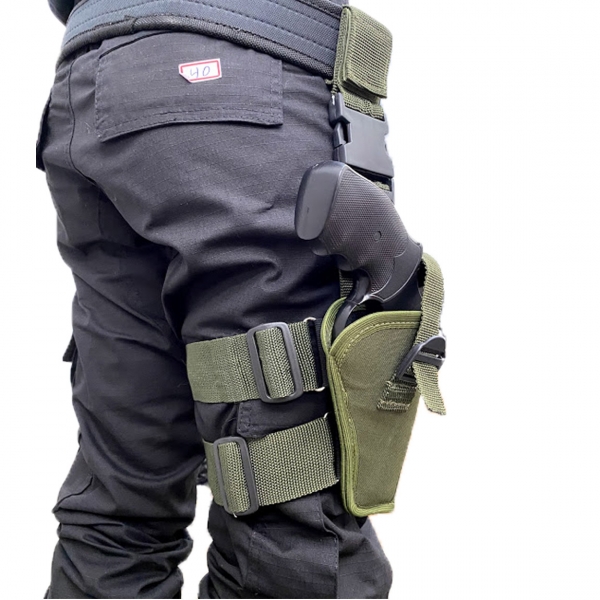 Coldre Robocop Tático De Perna para Revolver Calibre 38