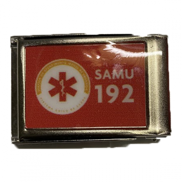 Fivela Resinada P/ Cinto Fino Social - SAMU 192