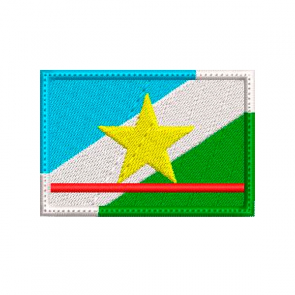 Patch Bordado Bandeira Estados - 7 Cm por 5 Cm